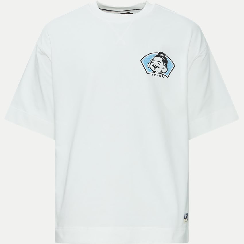 EVISU T-shirts SEAGULL PRINTED SS SWEAT 2ESHTM4WS1052 OFF WHITE